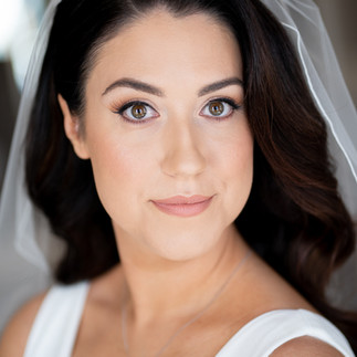 Bride posing for camera