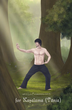 наруто - сай в лесу