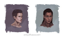 портреты мужские 3 сет