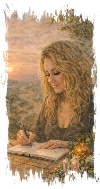 Watercolour headshot of Jo, trauma-aware touch therapy and reflective support practitioner