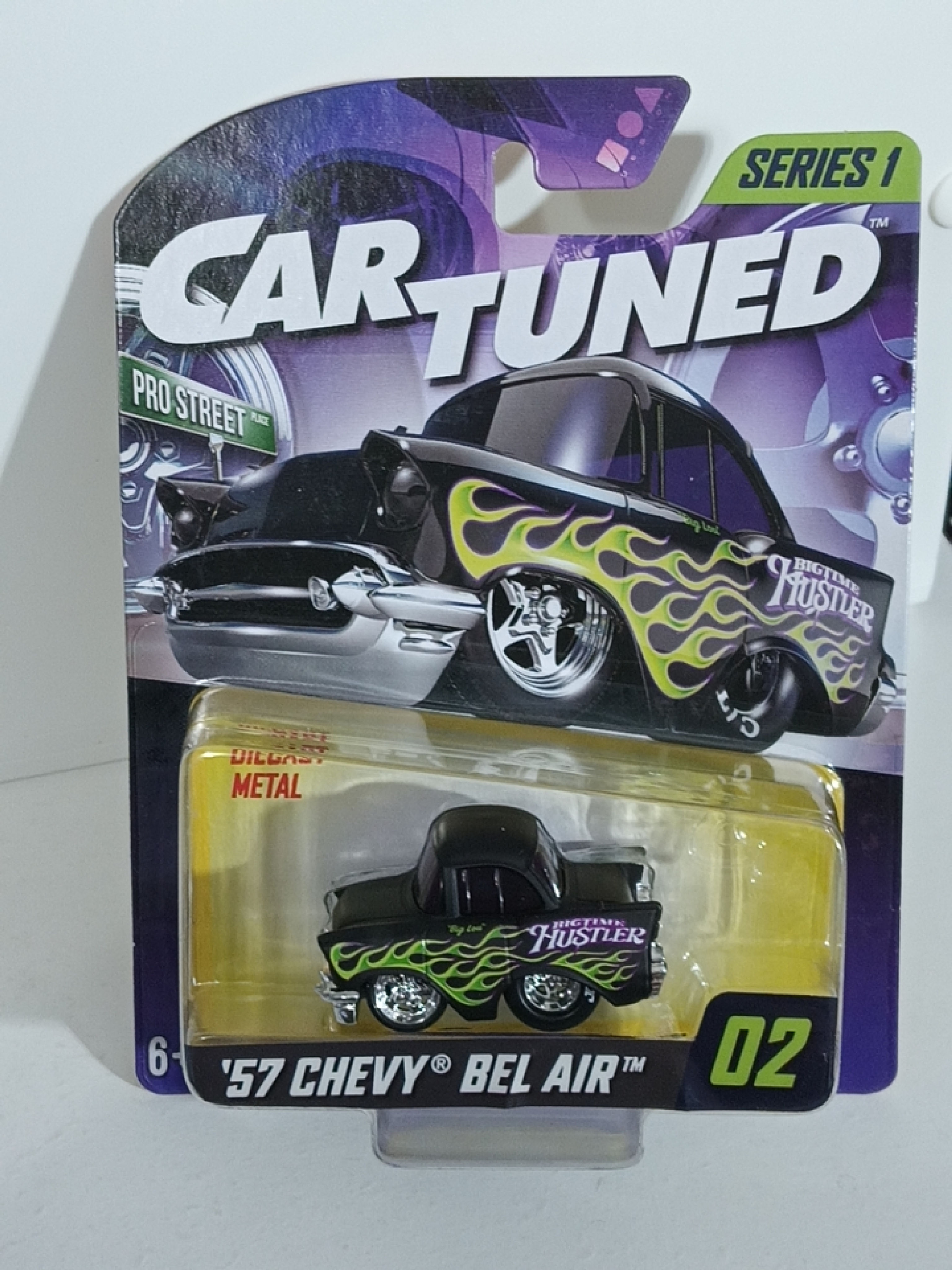 Car Tuned Series 1 #02 '57 Chevy Bel Air PEGHOOK CREASED