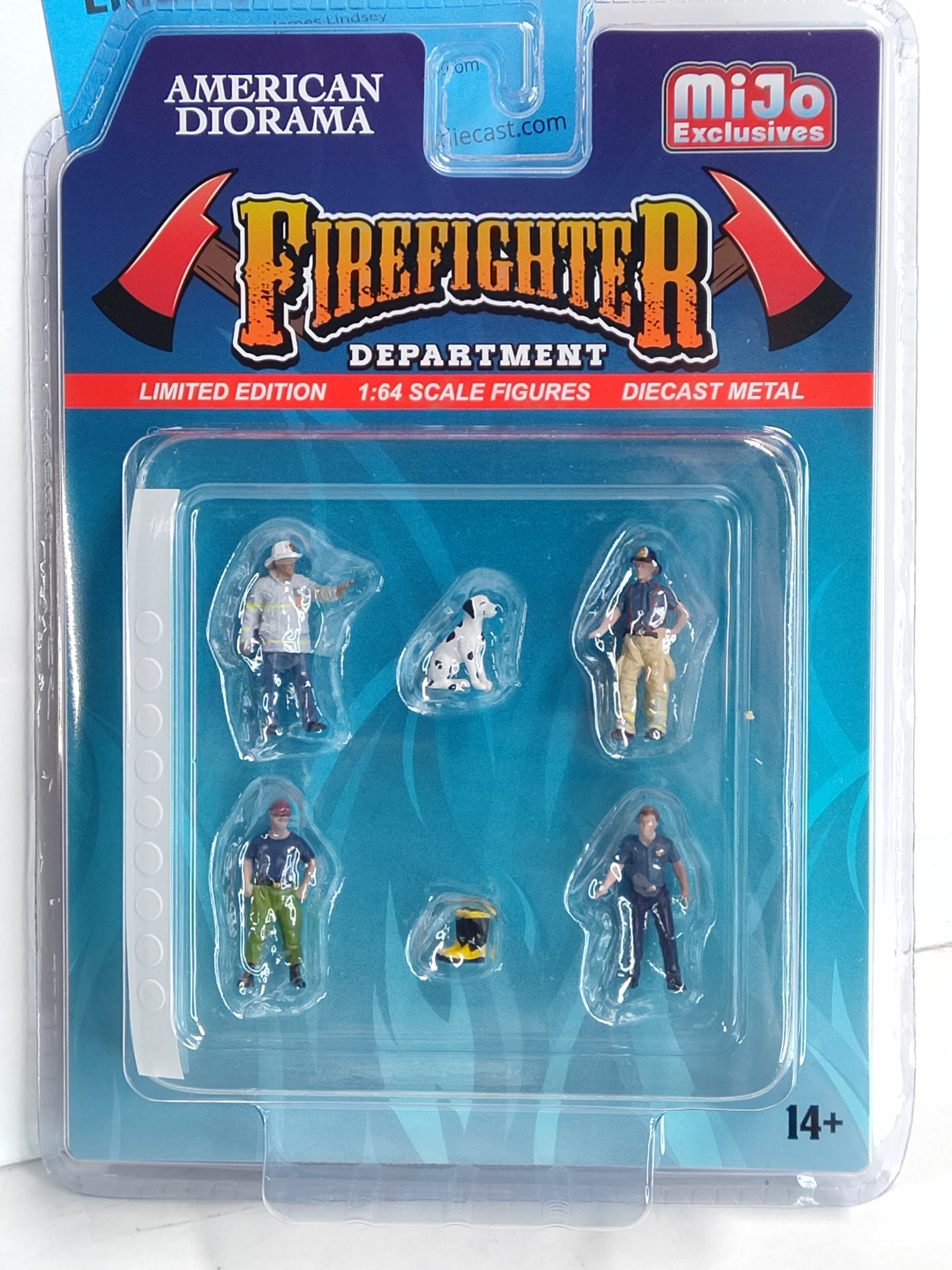 American Diorama MiJo Exclusives FireFighter Department 1:64 Scale Figures