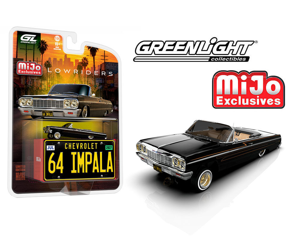 (Preorder) Greenlight 1:64 Lowriders 1964 Chevrolet Impala SS Convertible w/ Min