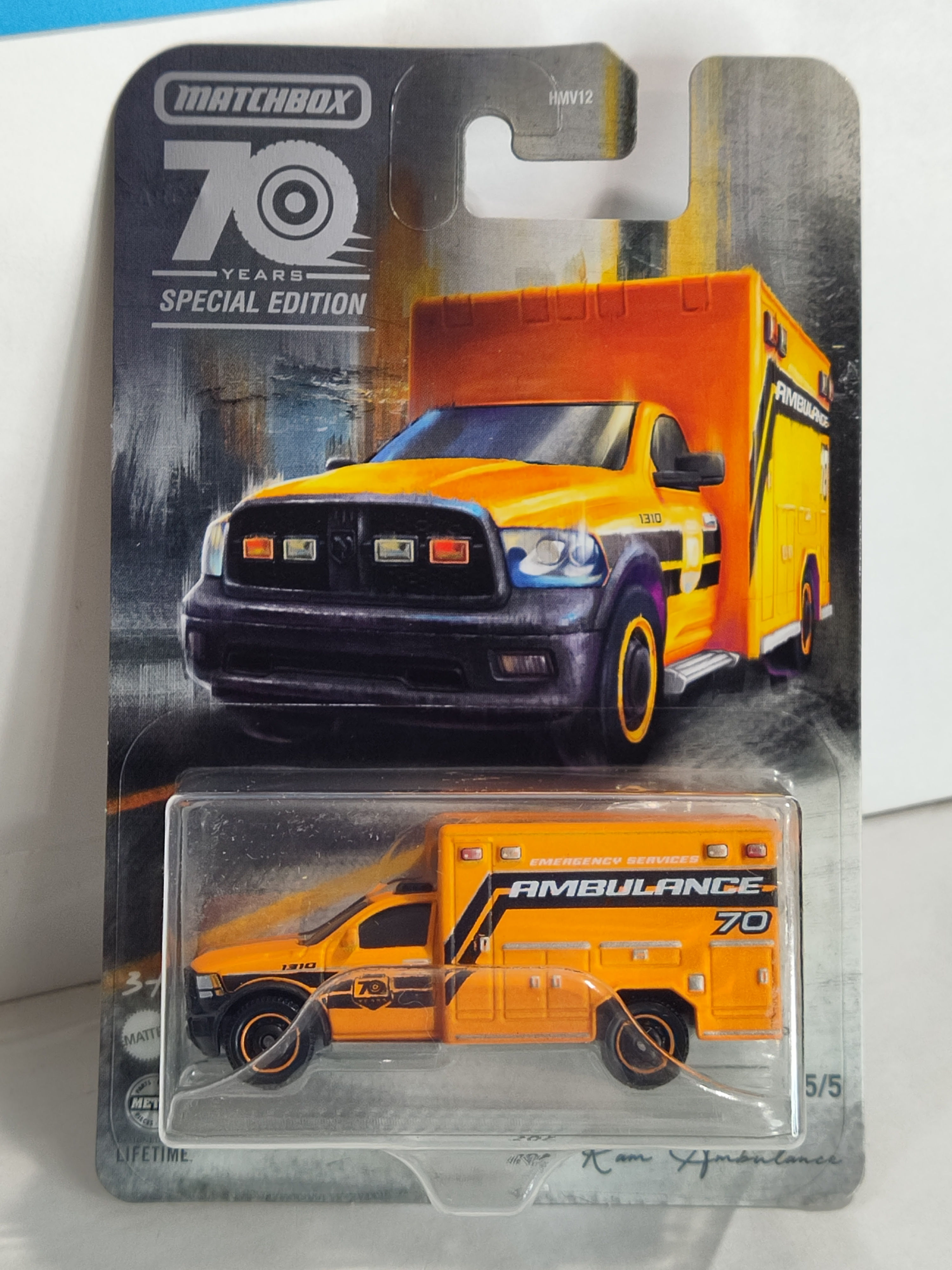 Matchbox #HMV17 70th Anniversary Moving Parts Series #5 2019 RAM Ambulance