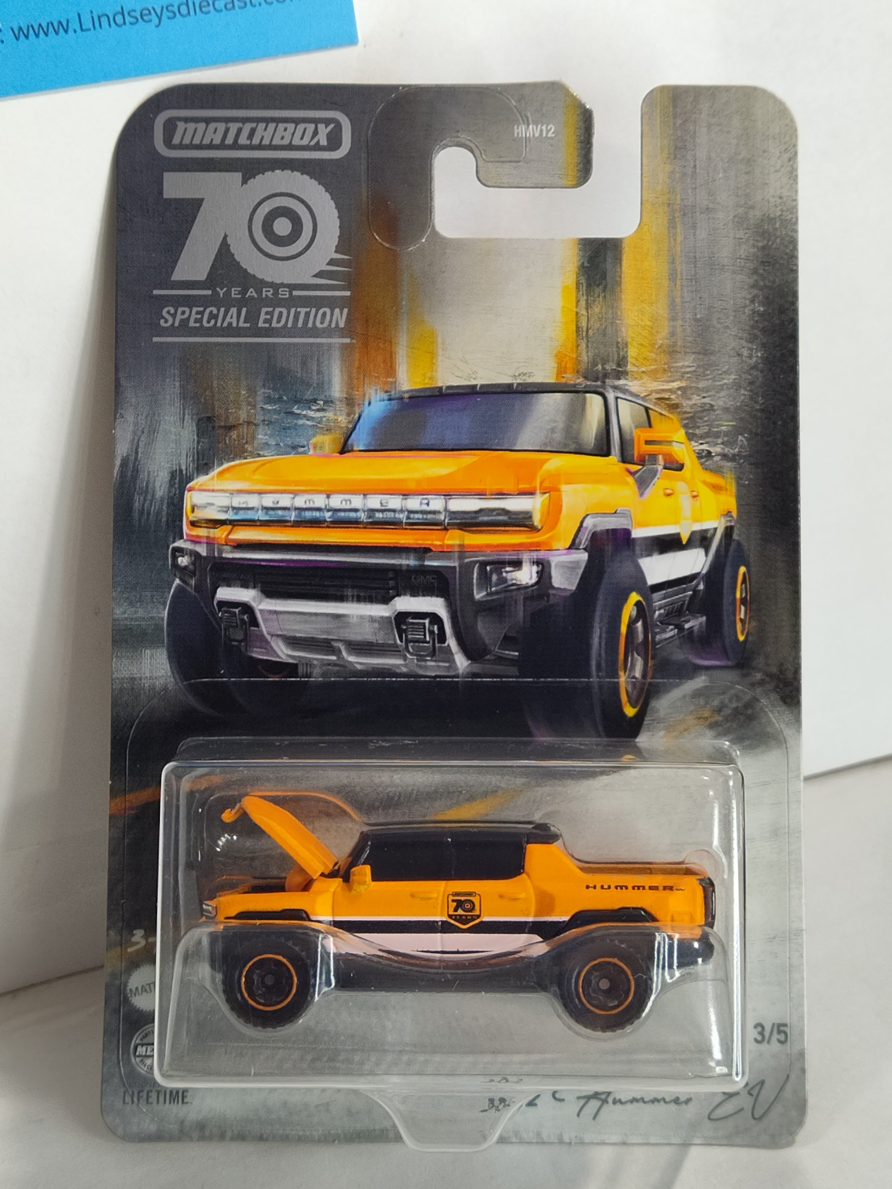 Matchbox #HMV15 70th Anniversary Moving Parts Series #3 2022 Hummer EV