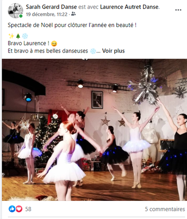 Spectacle de Noël à l'école de danse !