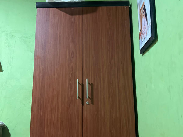 Armoire 2 portes effet bois