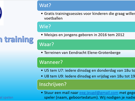 Open training