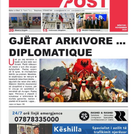 REVISTA "ALBANIAN POST" MUAJI NËNTOR 2020