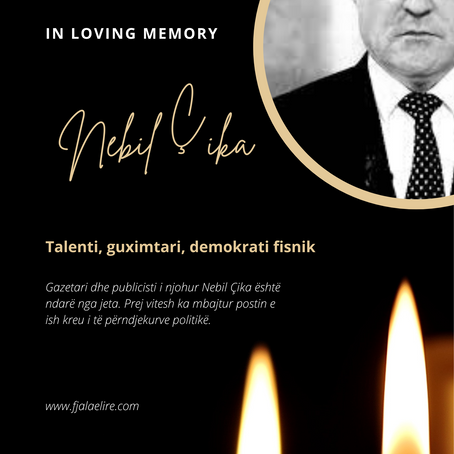 Ndahet nga jeta gazetari dhe publicisti Nebil Çika