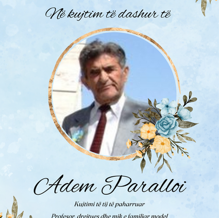 Fatmir Terziu: Adem Paralloi, një figurë e dashur mbi rrënjë identiteti