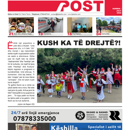 E dashura revistë „Albanian Post“...