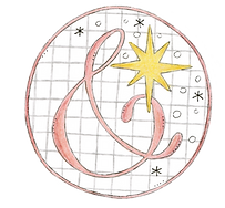 Illustration du logo en couleurs de la papeterie Nouillette&Babouchka destinée aux enfants et aux familles, réalisée par l'illustratrice Cécile Vigour