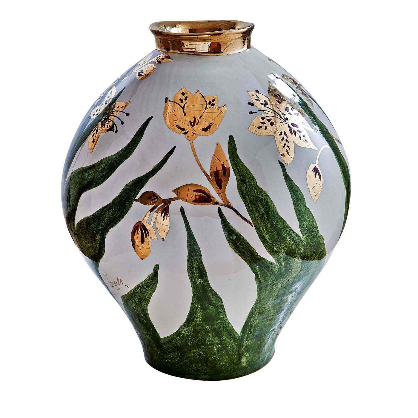 Golden Leafs Vase