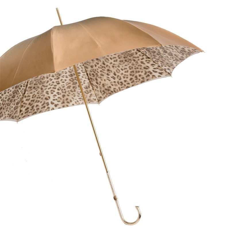 Thumbnail: Leopard Print Ivory Umbrella