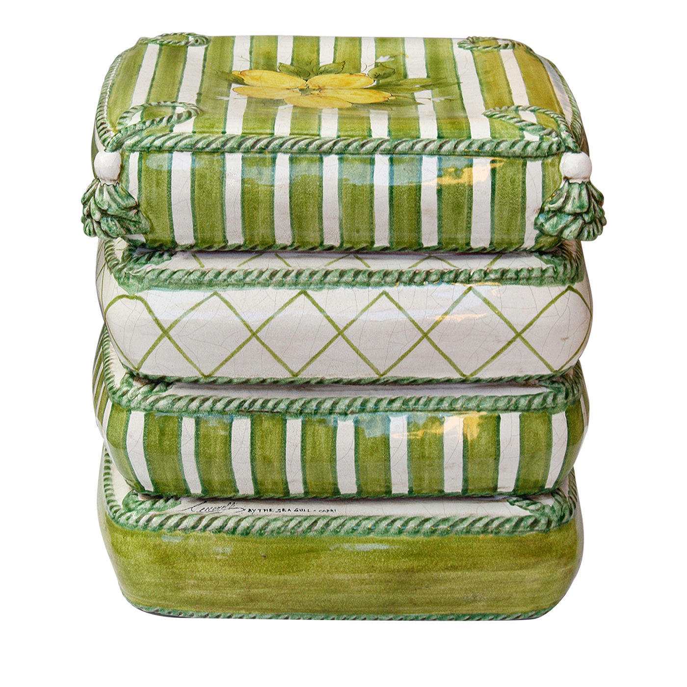 Green Pouf Lemon