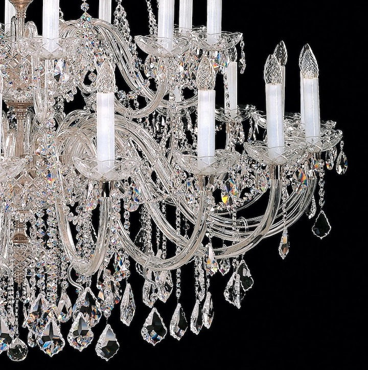 Thumbnail: Large Glass Chandelier 2