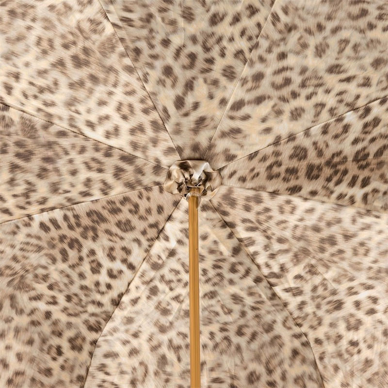 Thumbnail: Leopard Print Ivory Umbrella