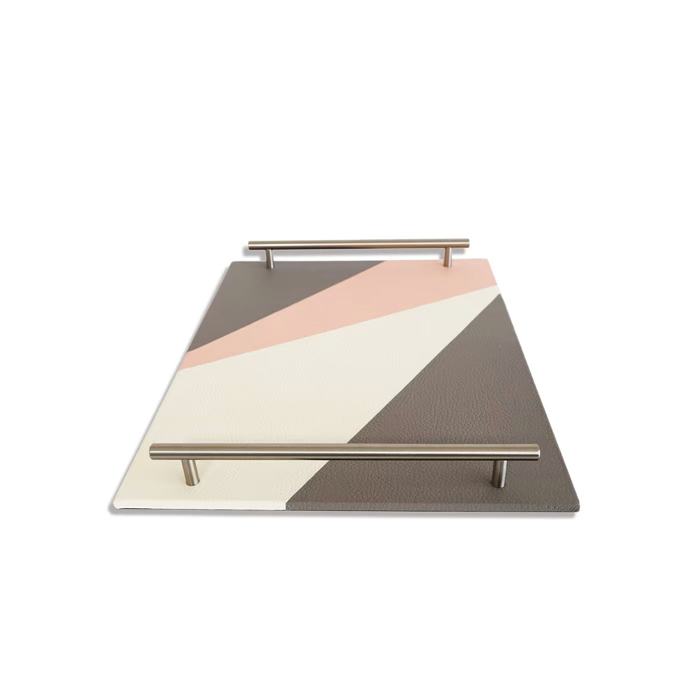 Bitta Ravena luxury leather and wood tray