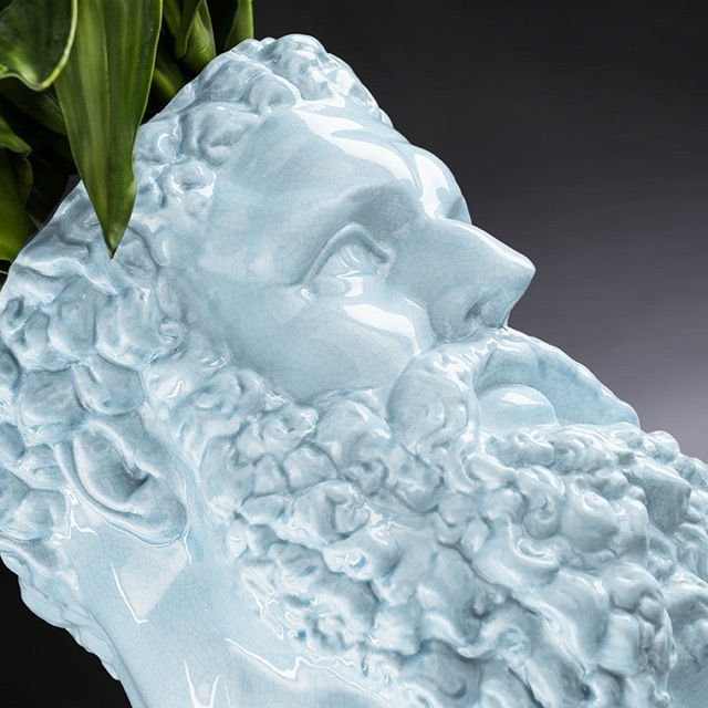 Miniatura: Váza Hercules Bledě Modrá