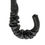 Thumbnail: Snake Print Umbrella with Ruched Leather Handle