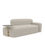 Thumbnail: Mythos Genuine Sofa with Glass Side Table