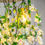 Thumbnail: Flower Power Crystal Egg White Cascade Round Chandelier