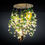 Thumbnail: Flower Power Crystal Egg White Cascade Round Chandelier