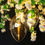 Thumbnail: Flower Power Crystal Egg White Cascade Round Chandelier