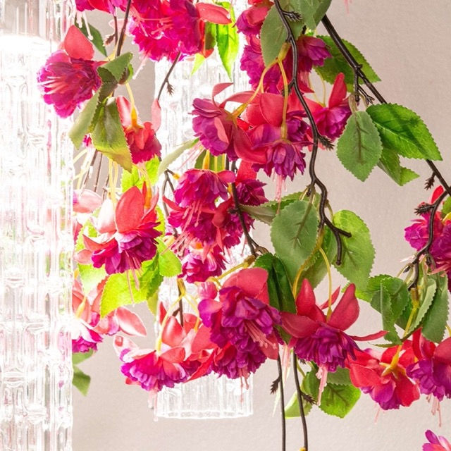 Miniatura: Malý Kulatý Lustr Růžové Květy