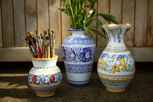 Miniatura: Prohýbaná Váza Slovenská Majolika