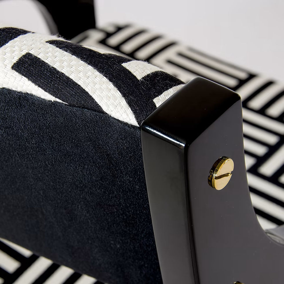 Miniatura: Lola 50's Inspired Black & White Chair