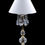 Miniatura: Vysoká Křišťálová Stolní Lampa