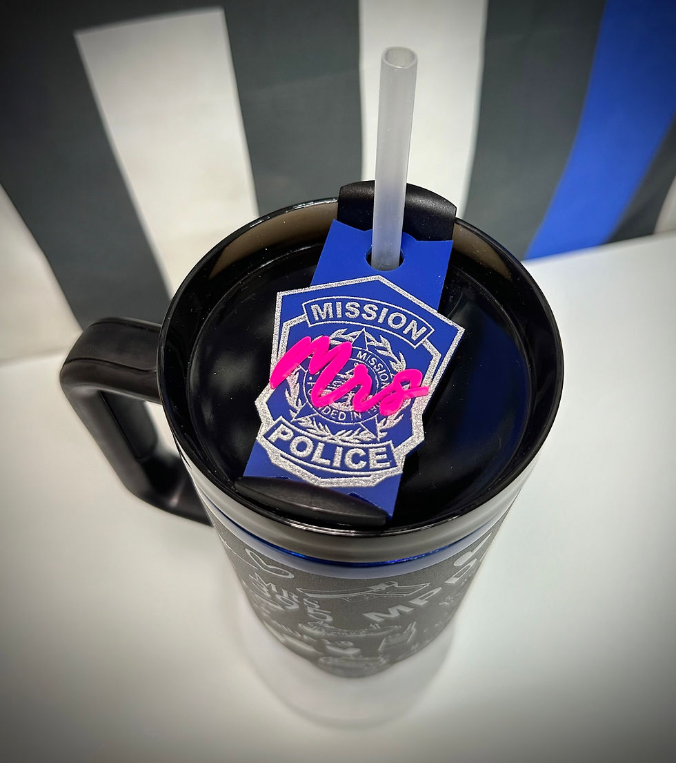 Thumbnail: Custom Police Badge Tumbler Topper