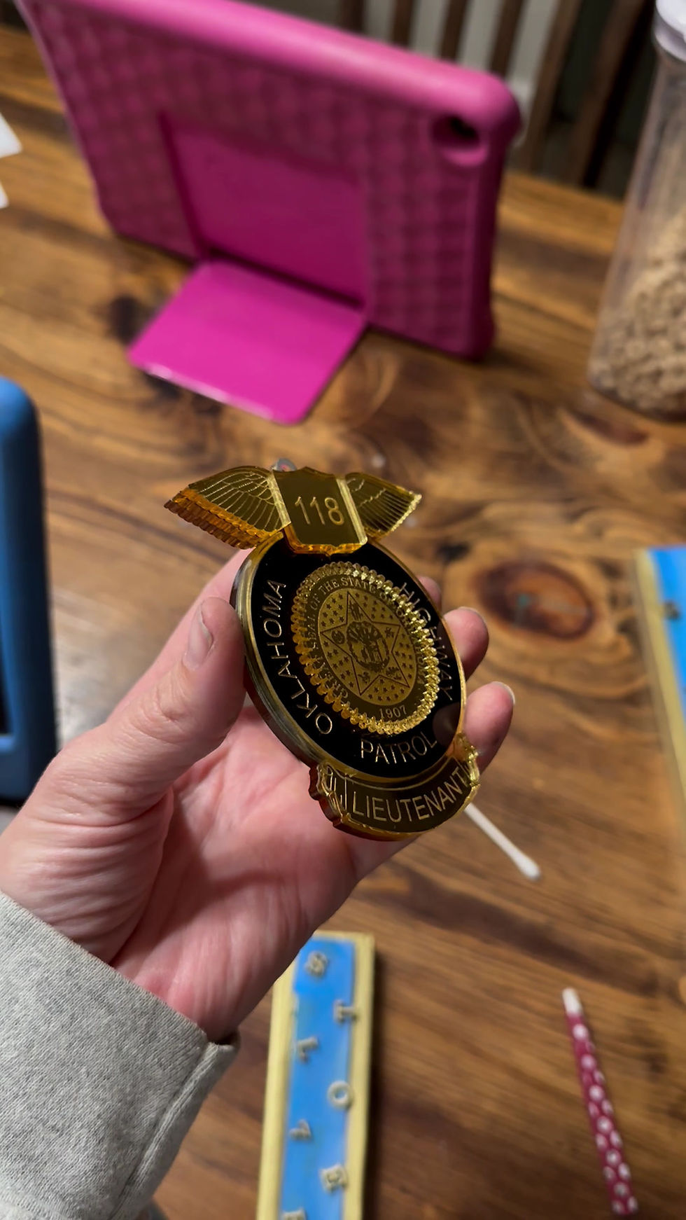 Thumbnail: Custom Police Badge Ornament-Acrylic