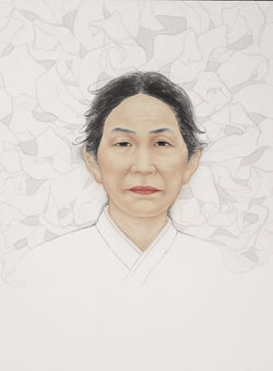 밀양 박씨 금 52x70 화선지에 먹 채색 2023