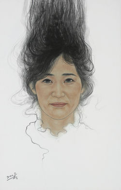 mini부여 서씨 영화 여사 68× 44 화선지에 수묵담채 2008