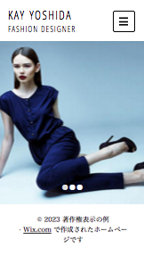 デザイン website templates – ファッションポートフォリオ