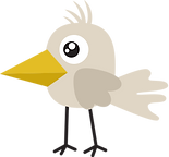Oiseau beige