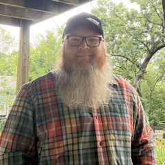 Isaac Spiva of Missouri , the newest apprentice Folkbuilder for the Baldrshof District
