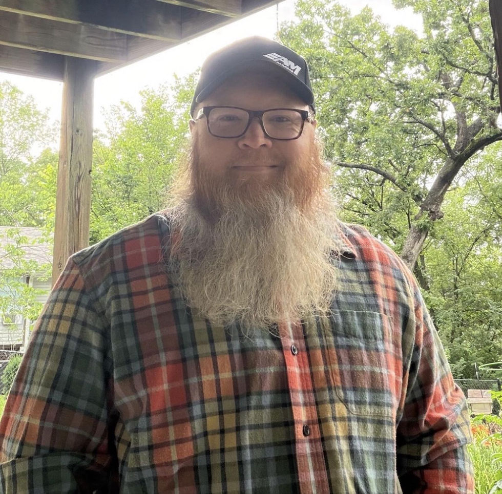 Isaac Spiva of Missouri , the newest apprentice Folkbuilder for the Baldrshof District