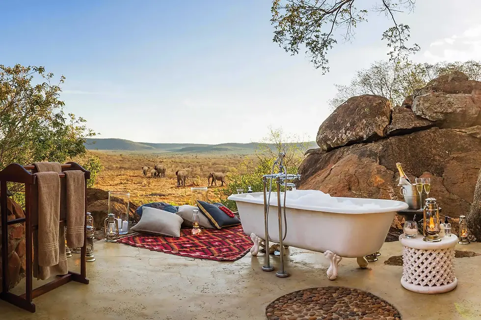 honeymoon-safari-aardvark-safaris-view-of-romantic-bath-overlooking-a-game-reserve
