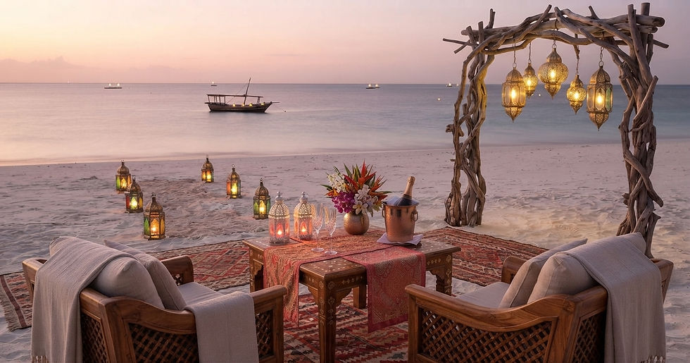 honeymoon-safari-beach-dinner