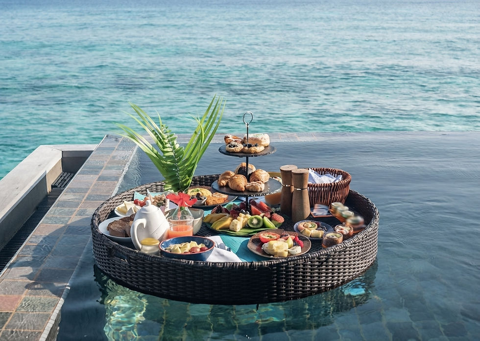 honeymoon-safari-beach-floating-breakfast