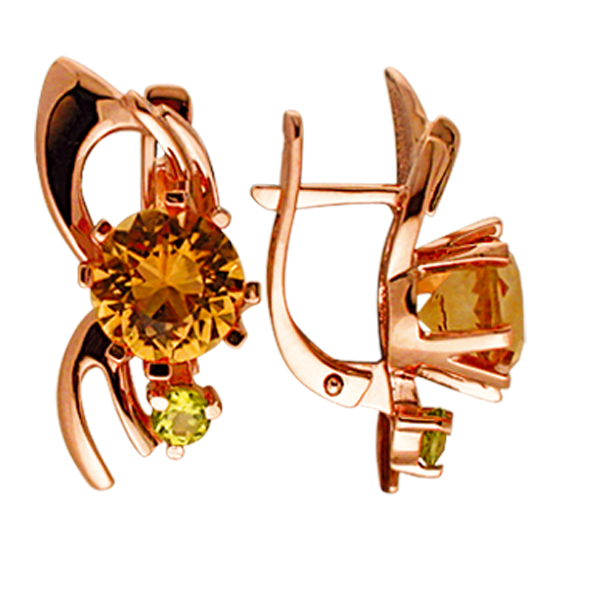 Серьги с миксом камней