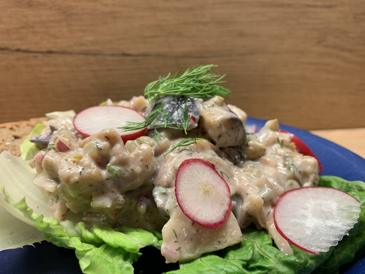 Veganer Fischsalat