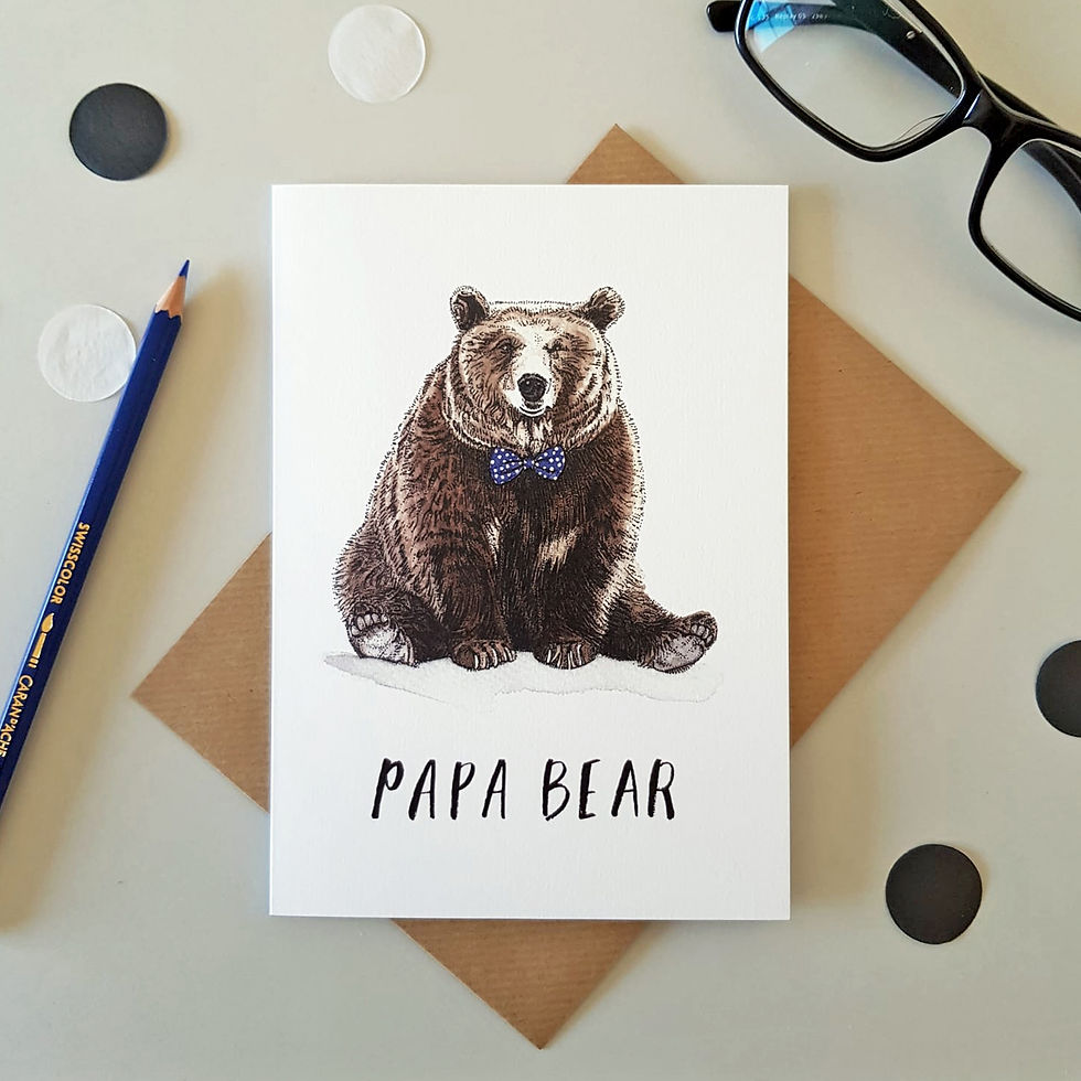 Papa Bear Father's Day Card