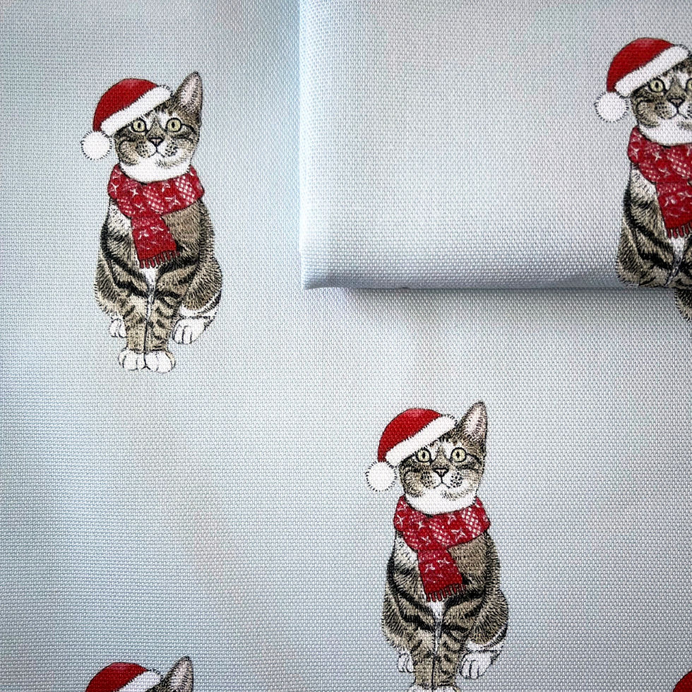 Thumbnail: Brown Tabby Cat Christmas Tea Towel