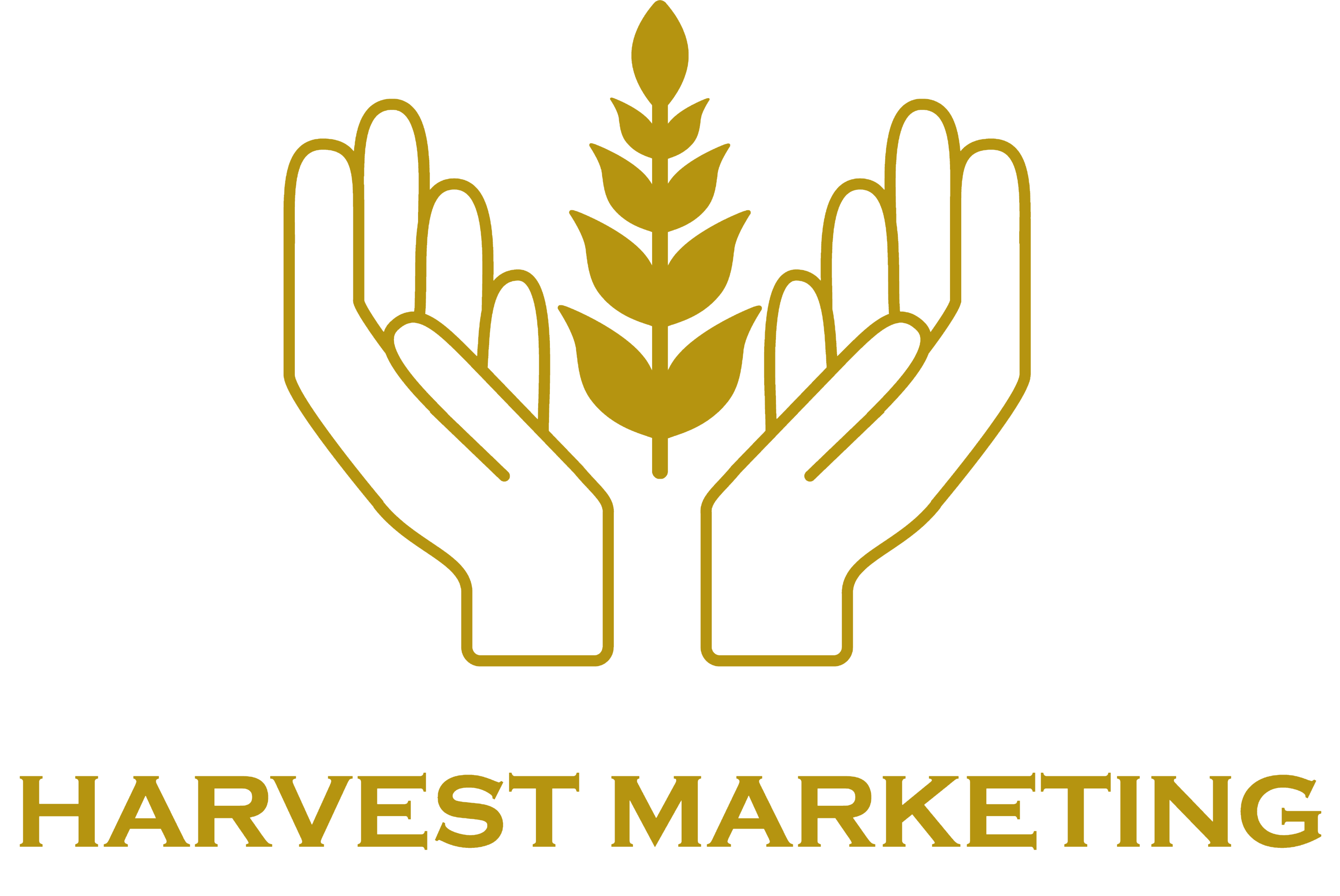 Harvest Digital Marketing logo featuring a stylized sprout symbolizing strategic growth