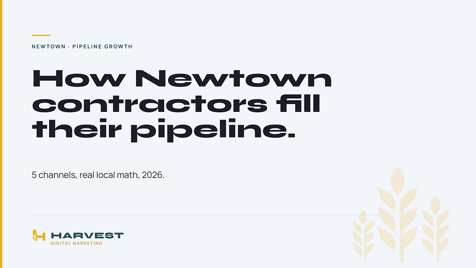 How Newtown Contractors Fill Their Pipeline in 2026